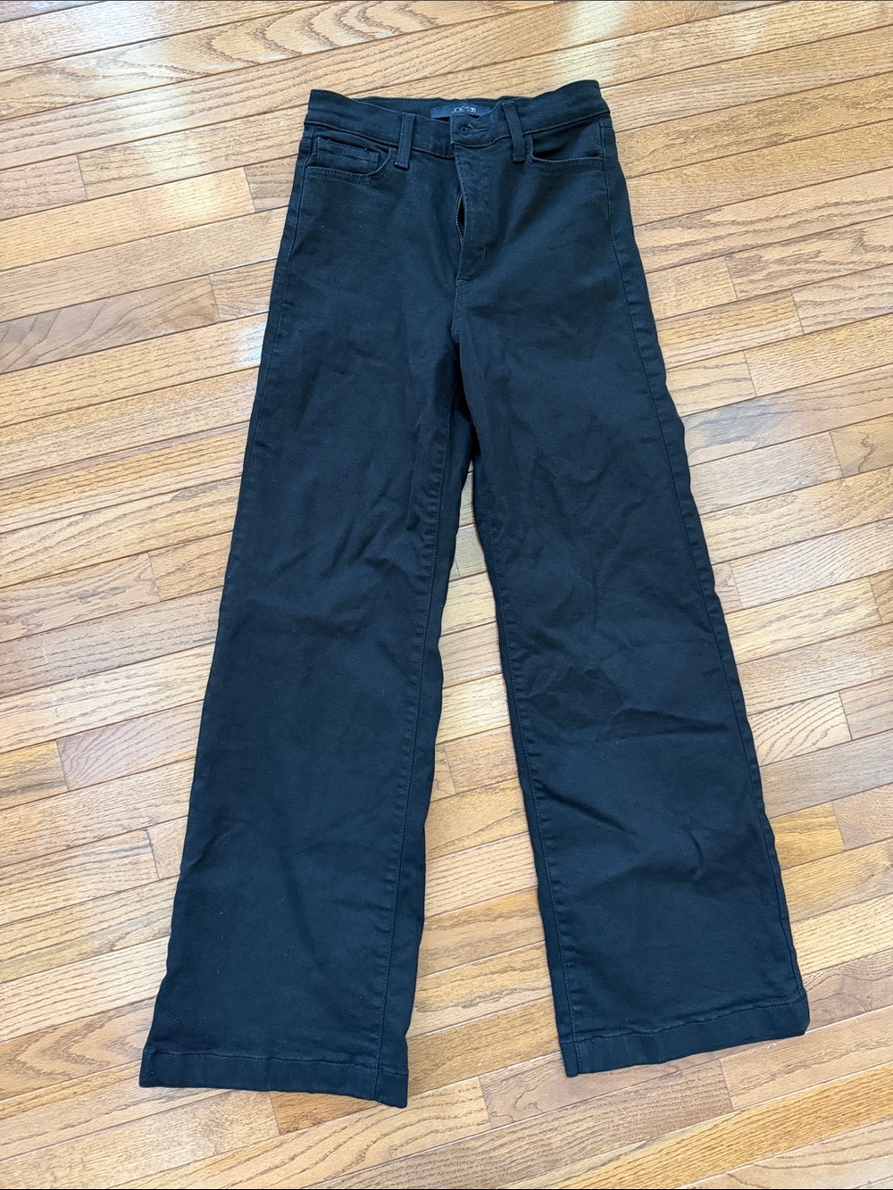 Joe's Jeans Black Wide-Leg Jeans